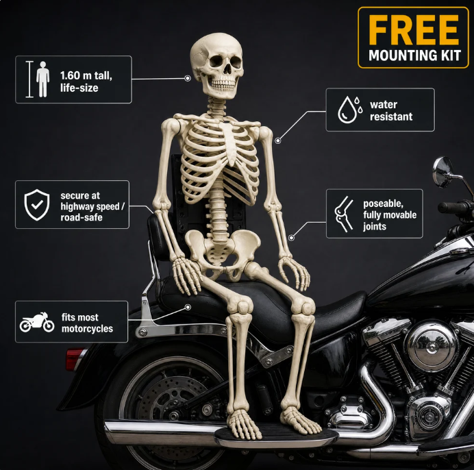 Bone Rider - Motorcycle Skeleton Passenger Kit